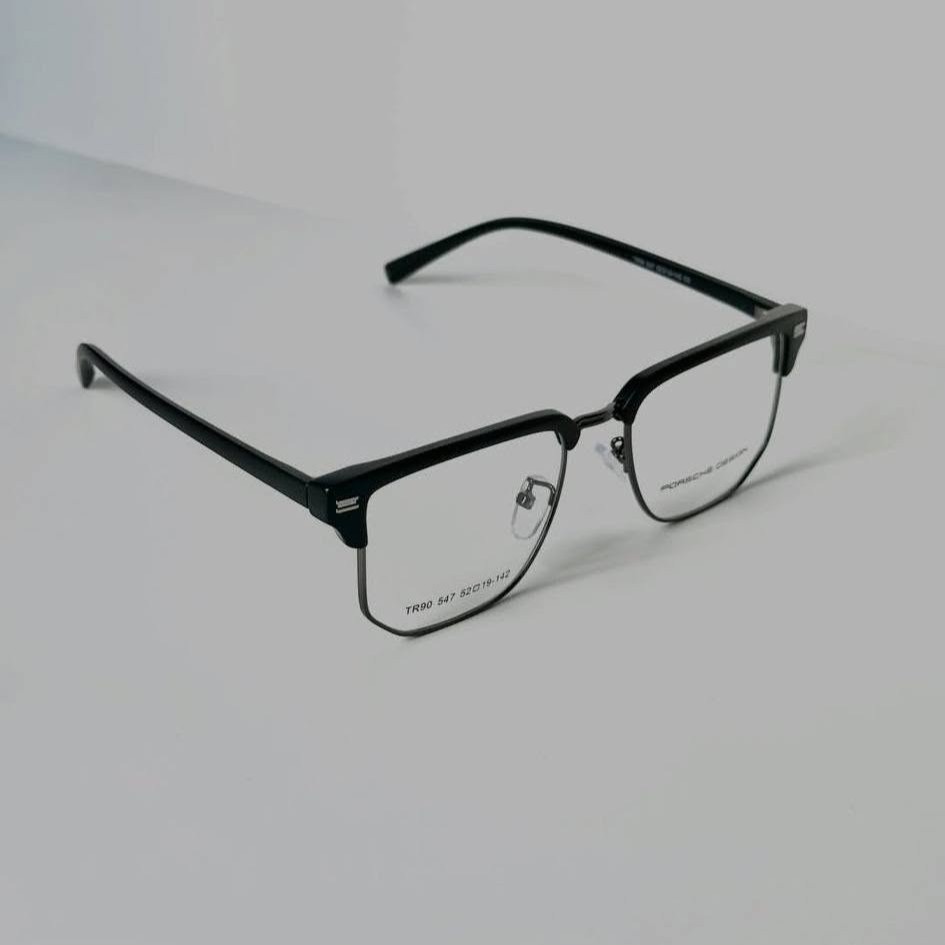 Porsche Design Inspired Premium Black Eyeglass Frame - Image 2