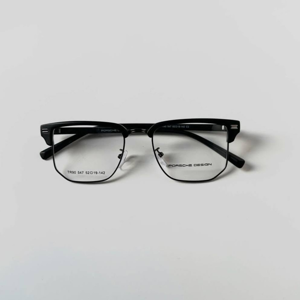Porsche Design Inspired Premium Black Eyeglass Frame - Image 5