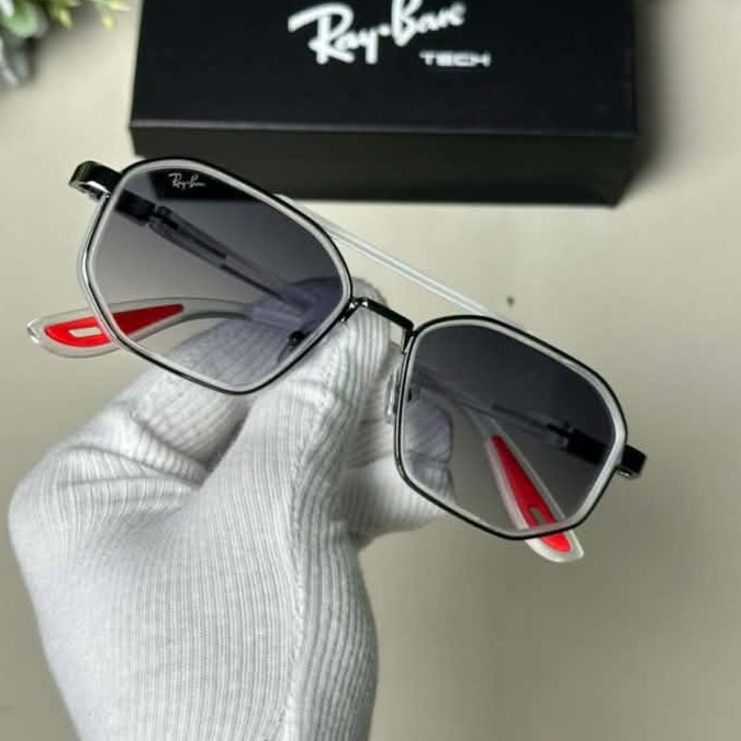 Ray-Ban Tech Square Metal Frame Sunglasses - Image 2