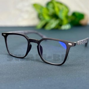Most Demanding Woden Texture Eyewear Glasses-Matte Black