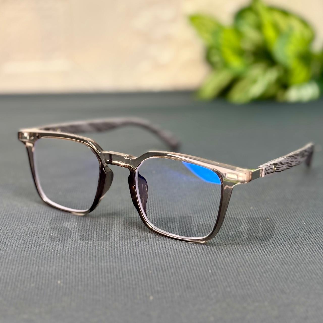 Most Demanding Woden Texture Eyewear Glasses-Ash